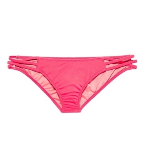Victoria’s Secret The Strappy Cheeky Pink Bikini Bottom Large - Picture 1 of 9